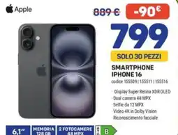FreeShop Apple Smartphone iPhone 16 offerta