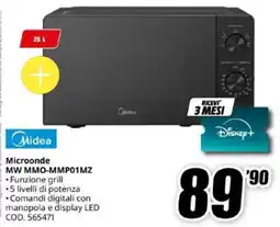 MediaWorld Microonde Midea offerta