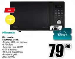 MediaWorld Microonde Hisense offerta