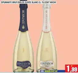 Immenso Cash Spumante brut/dolce cuvée blanc cent'archi offerta