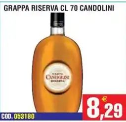 Immenso Cash Grappa riserva Candolini offerta