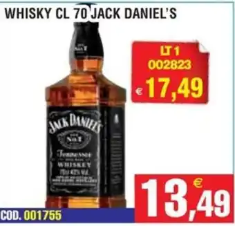Immenso Cash Whisky Jack Daniel's offerta