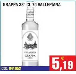 Immenso Cash Grappa Vallepiana offerta