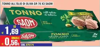 Immenso Cash Saom Tonno all'olio d'oliva offerta