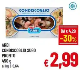 A&O Arbi condiscoglio sugo pronto offerta