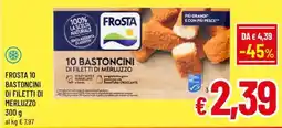A&O Frosta 10 bastoncini di filetti di merluzzo offerta
