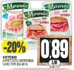Vicino a te supermercati Citterio affettato merenda offerta
