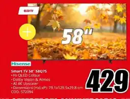 MediaWorld Hisense Smart TV 58" 58Q75 offerta