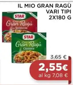 In Coop Star Gran Ragù offerta