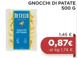 In Coop Gnocchi di Patate De Cecco offerta