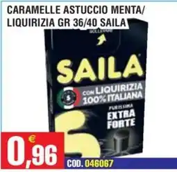Immenso Cash Caramelle astuccio menta/liquirizia Saila offerta