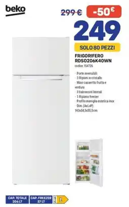 FreeShop Frigorifero Beko offerta