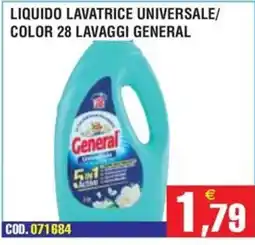 Immenso Cash Liquido lavatrice universale General offerta