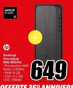 MediaWorld hp Desktop Omnidesk offerta
