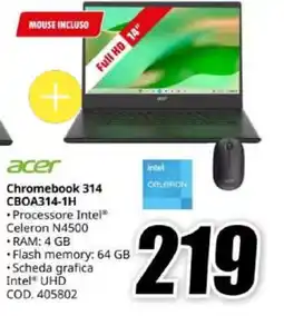 MediaWorld Acer Chromebook 314 offerta