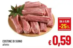 A&O Costine di suino offerta