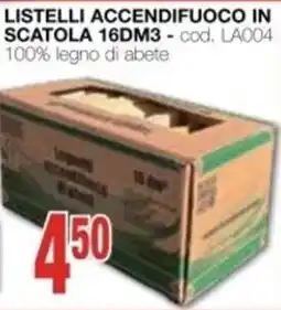 Mondo Brico Listelli accendifuoco in scatola offerta