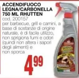 Mondo Brico Accendifuoco legna/carbonella Rhutten offerta
