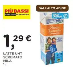 Orvea Latte UHT scremato Mila offerta