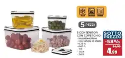 Happy Casa 5 contenitori con coperchio offerta