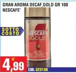 Immenso Cash Nescafe Gold decaffeinato offerta