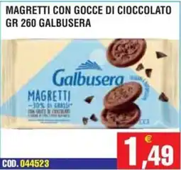 Immenso Cash Magretti con gocce di cioccolato Galbusera offerta
