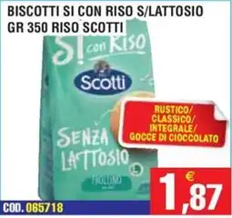 Immenso Cash Biscotti si con riso Scotti offerta