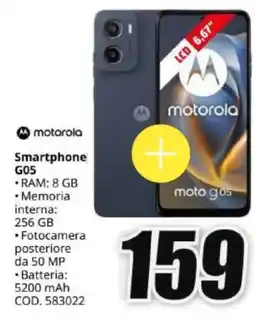 MediaWorld Smartphone Motorola G05 offerta