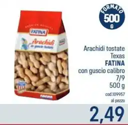 Talento Professional Store Arachidi tostate Texas Fatina con guscio calibro offerta