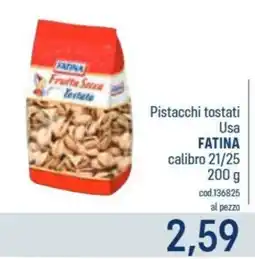 Talento Professional Store Pistacchi tostati Usa Fatina offerta