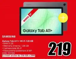 MediaWorld Samsung Galaxy Tab A11+ offerta