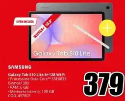 MediaWorld Samsung Galaxy Tab S10 Lite offerta