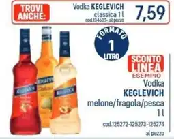 Talento Professional Store Vodka Keglevich offerta