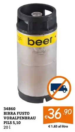 Zona Birra Fusto Voralpenbrau offerta