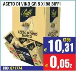 Immenso Cash Aceto di vino bianco Biffi offerta