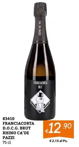 Zona Franciacorta D.O.C.G. Brut Rhino Ca'de Pazzi offerta