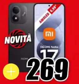 MediaWorld Redmi Note 17 offerta