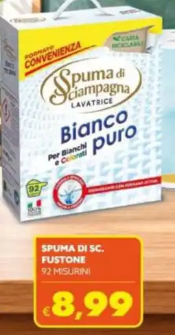 Le Bolle di Giù Giù Spuma di sciampagna lavatrice bianco puro offerta