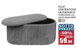 Happy Casa Pouf contenitore cassapanca offerta