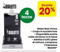 Eurospar Moka New Venus Bialetti offerta