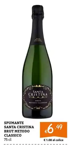 Zona Spumante Santa Cristina Brut Metodo Classico offerta