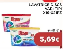 In Coop Dixan lavatrice discs offerta