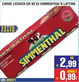 Immenso Cash Carne lessata Simmenthal offerta