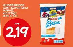 Hardis Kinder Brioss con i super-eroi Marvel offerta