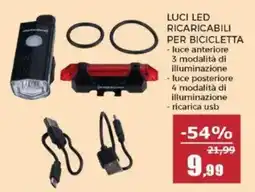 Happy Casa Luci LED ricaricabili per bicicletta offerta
