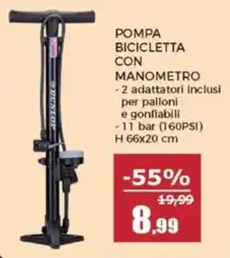 Happy Casa Pompa bicicletta con manometro offerta