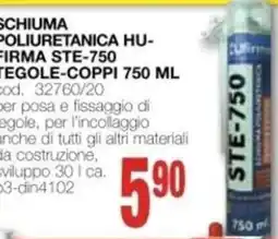 Mondo Brico Schiuma poliuretanica hu-firma ste-750 offerta