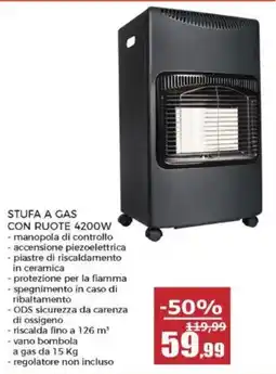 Happy Casa Stufa a gas con ruote offerta