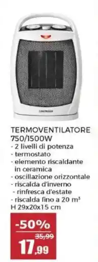 Happy Casa Termostato termoventilatore offerta