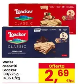 Despar Wafer assortiti Loacker offerta